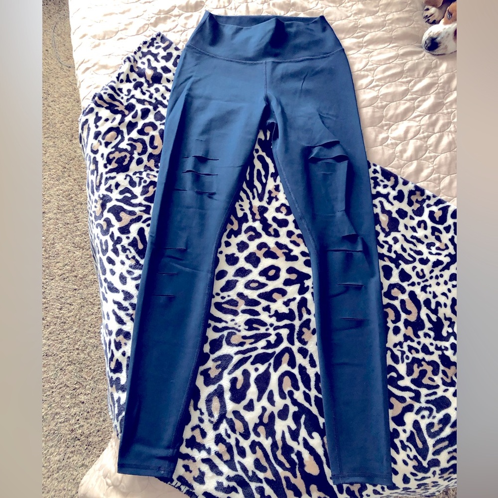 ALO high waist ripped warrior legging